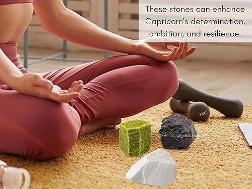 Miniatura 5 de Aquarius Gifts - Kit de cristal del zodiaco para mujeres y hombres, juego de piedras curativas de lepidolita, pulseras de granate para hombres y