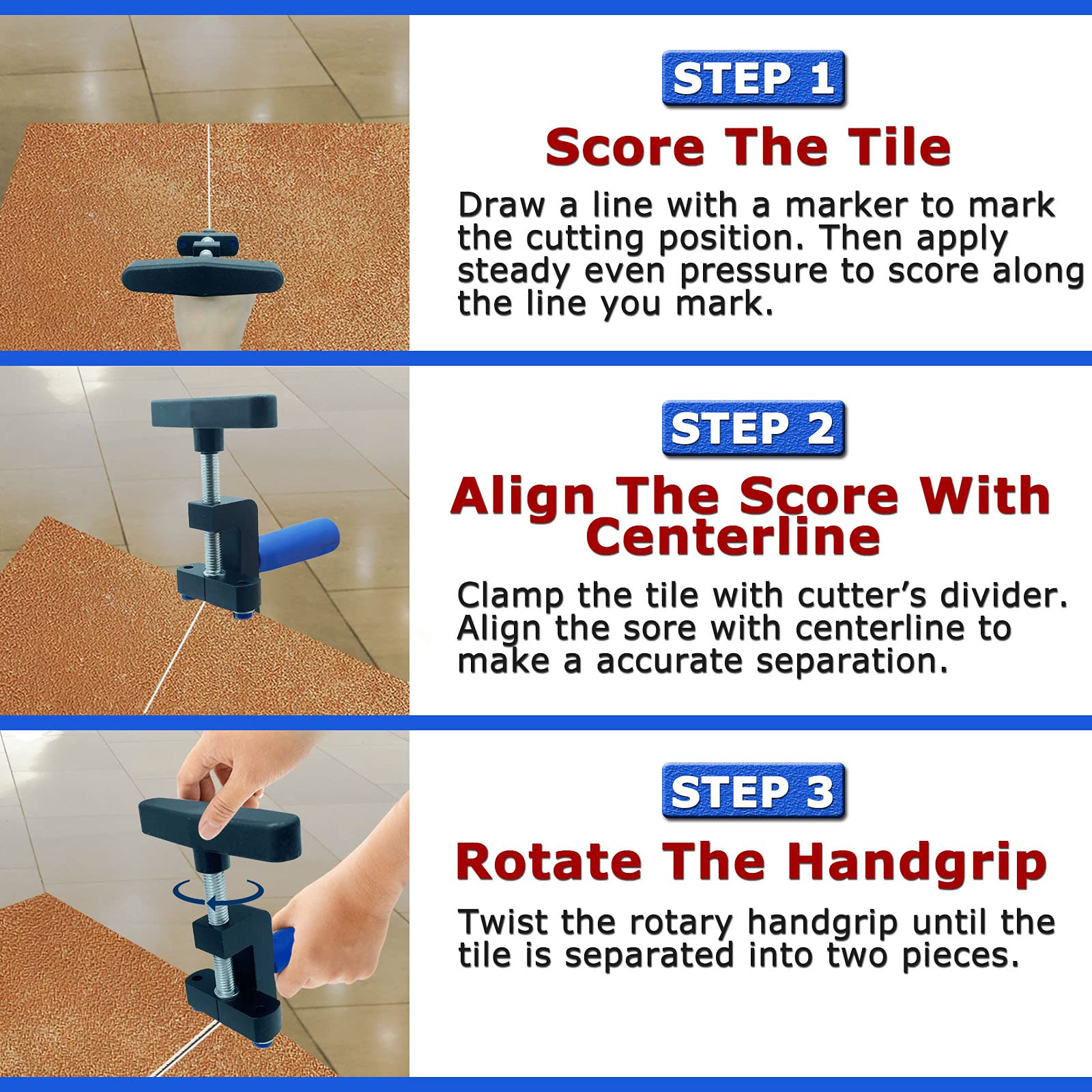 Glass & Tile Cutting Hand Tool - Manual Cutter -5 Glass & Tile Cutting Hand Tool - Manual Cutter -5