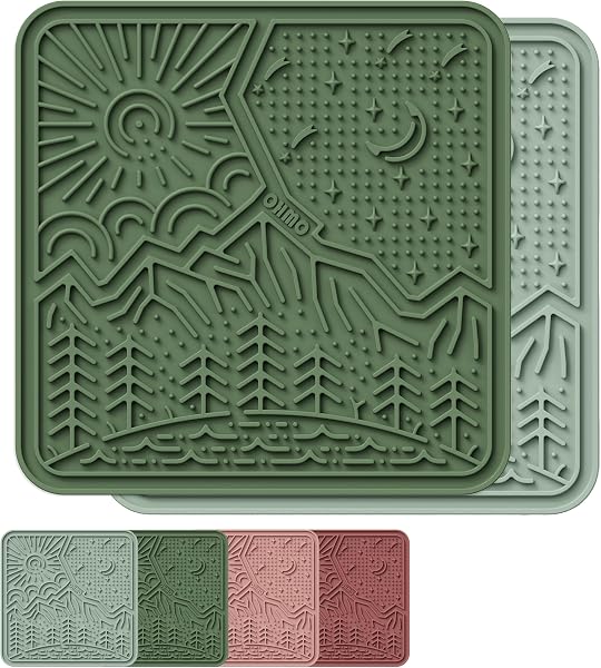 OHMO Schleckmatte Hund und Katze, 2er-Set, 20x20 cm