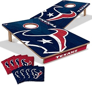 YouTheFan NFL 2’ x 3’ Wood Cornhole Game with Logo Bags