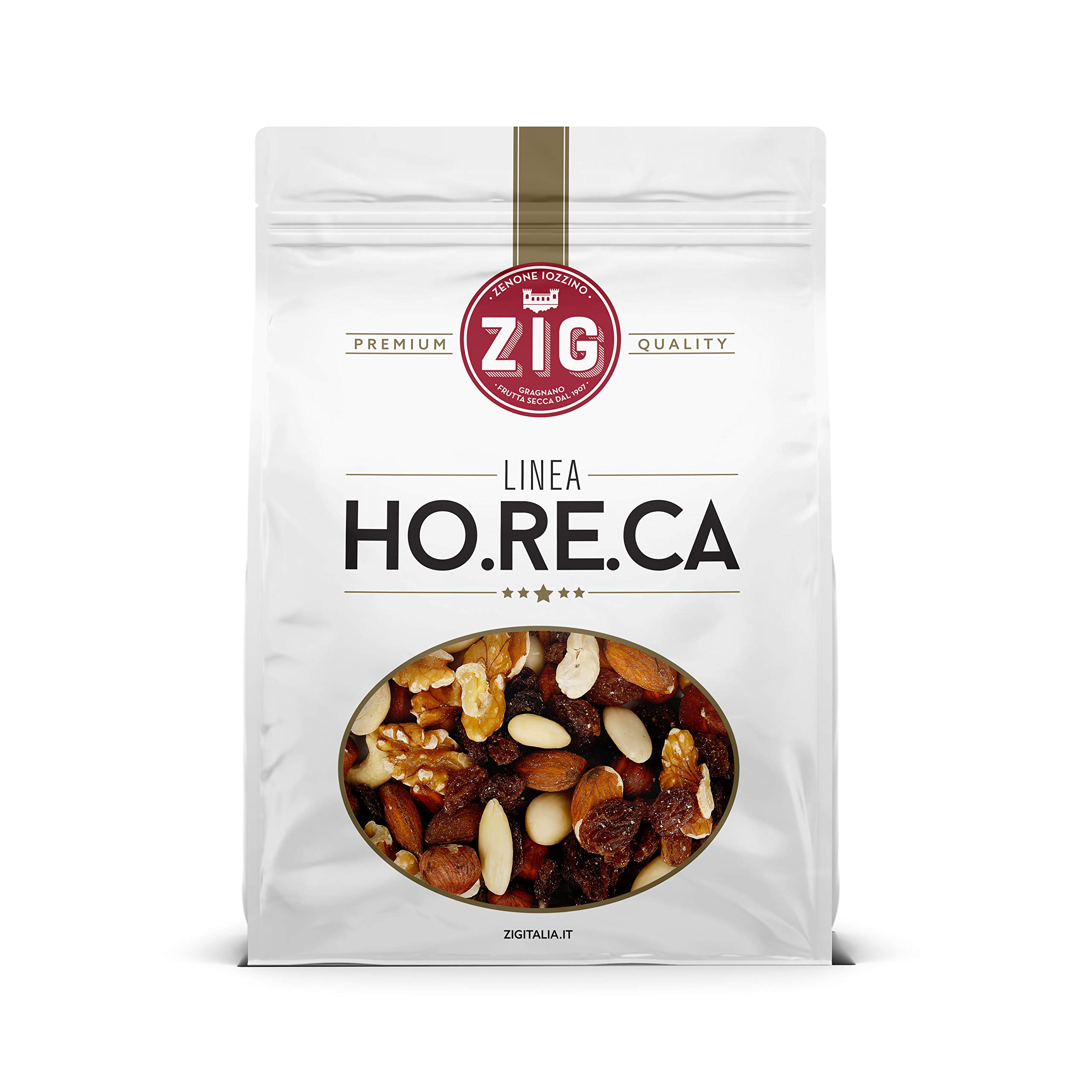 ZIG HORECA mix de fruta seca y desecada 1 Kg anacardos almendras nueces avellanas uvas pasas