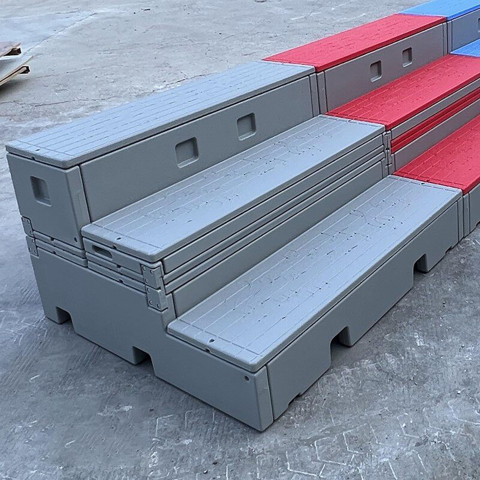 3-Tier Interlocking Choral Riser System Modular Stackable Performance