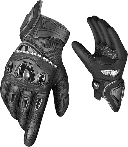 ILM Guantes de motocicleta para hombres y mujeres con pantalla táctil de dedo completo, guantes de motocicleta para montar todo terrenomotocross,