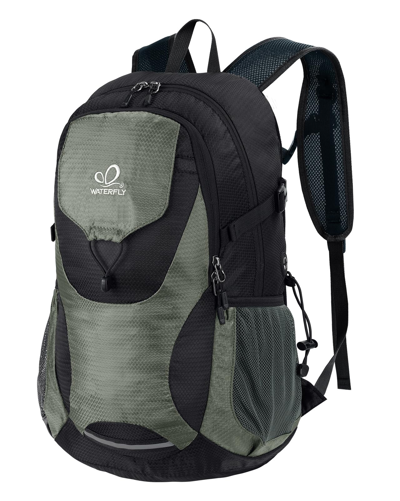 WATERFLY Lightweight Packable Hiking Backpack: 30L Foldable Travel Daypack Ultralight Camping Day Pack for Woman Man