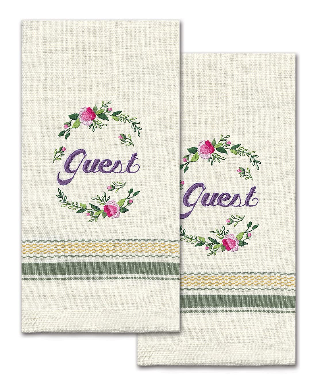 TobinGuest Embroidery Kitchen Towels, Unspecified