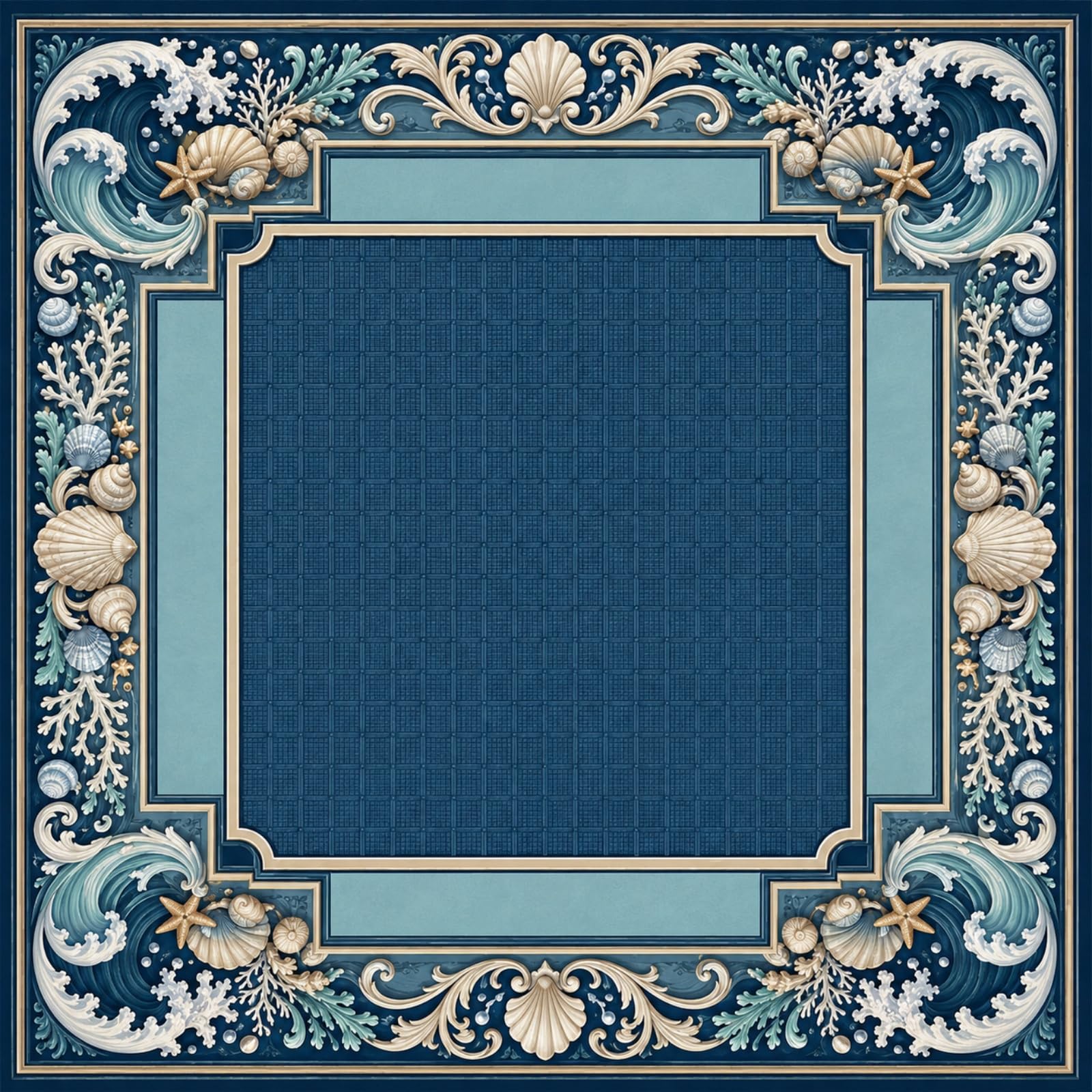 Hiseng Tapete para Mahjong (Estilo 8,90x90cm)
