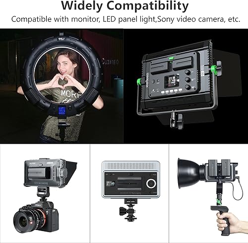 Miniatura 7 de Batería NP-F550, 2 unidades, 2200 mAh, repuesto para VILTROX DC-550 Monitor de Campo/Sprite 15B, batería recargable compatible con Godox Neewer Led