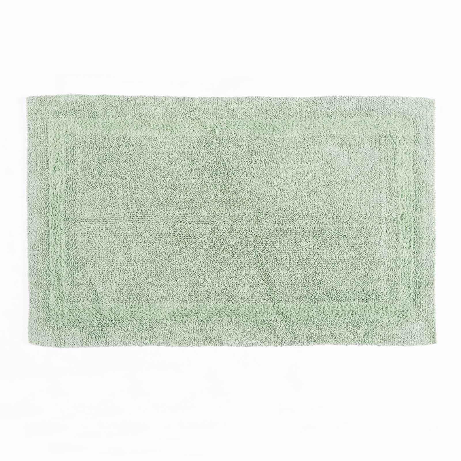 HOMESCAPES Toilet Mat, Luxury 1600gsm Extra Soft 100% Cotton, Reversible Bathroom Mats Non-Slip, Washable, Super Absorbent, Quick-Dry, Raspberry Pink Pedestal Rug for Toilet, 50 x 55 cm — view 90