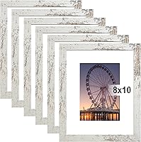 Vista 22 de BESCRCL - Set de 6 marcos de fotos de 11 x 14, color negro. Marcos para mostrar fotos de 8 x 10 con paspartú o de 11 x 14 sin paspartú, marcos