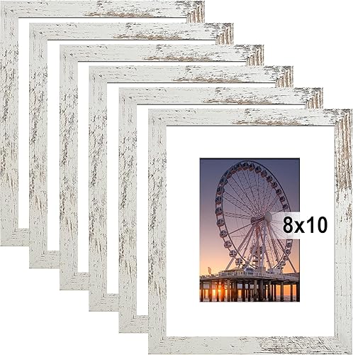 Miniatura 22 de BESCRCL - Set de 6 marcos de fotos de 11 x 14, color negro. Marcos para mostrar fotos de 8 x 10 con paspartú o de 11 x 14 sin paspartú, marcos