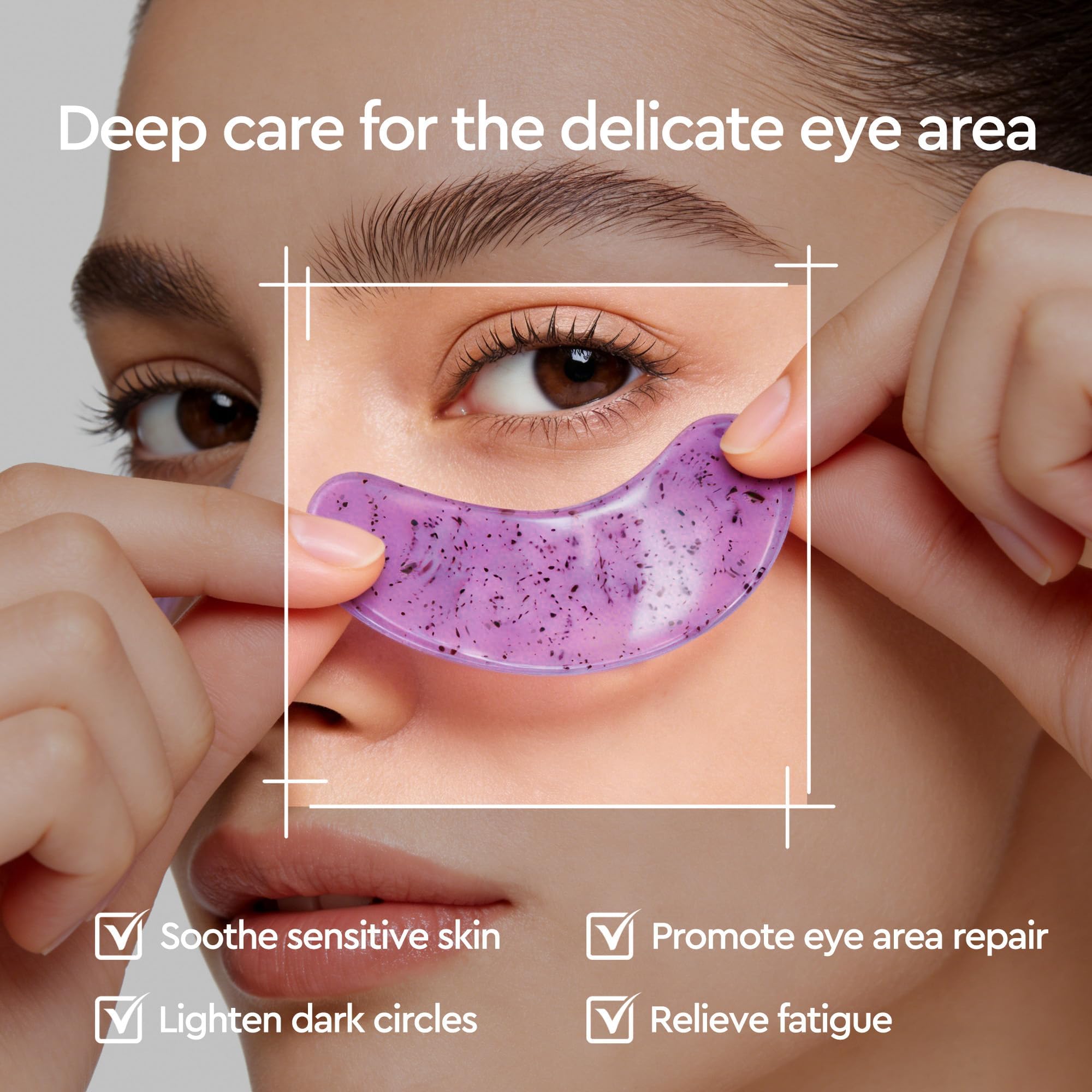 Under Eye Patches for Women - 30 Pairs Green Tea Eye Mask for Dark Circles - Puffy Eyes, Anti Wrinkle - Soothing Hydrating Gel Eye Mask Sensitive Skincare