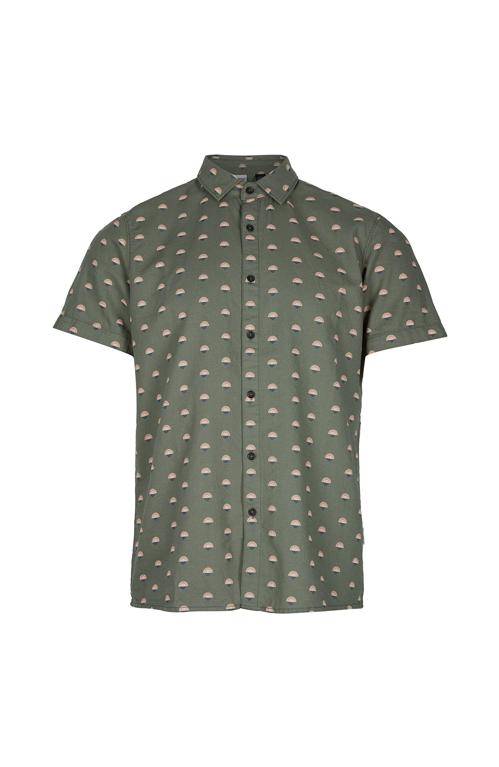 O'NEILL Shirts AOP Chambray Shirt Short-Sleeved Shirt, 36015 Green, Regular (Pack of 2) for Men