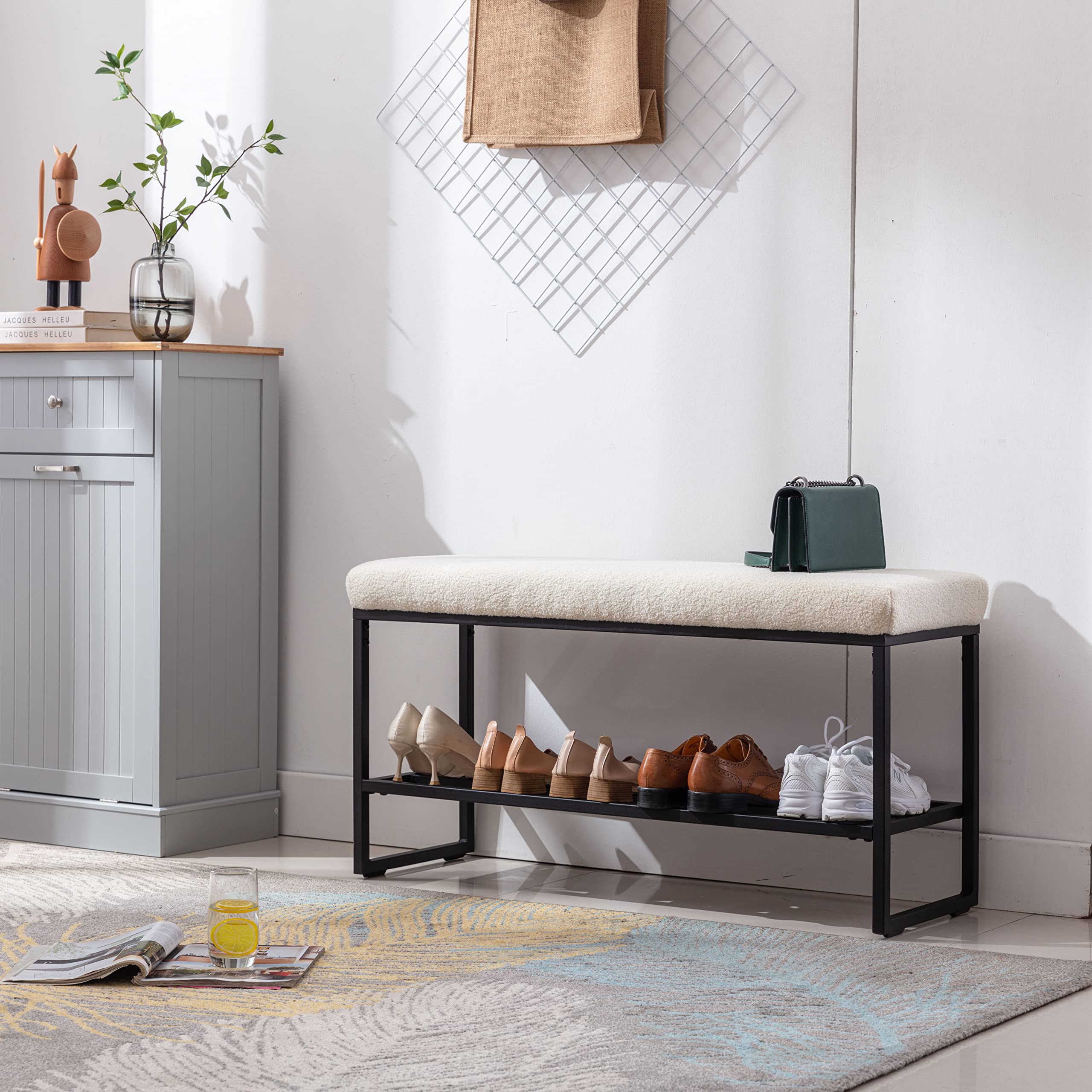 Kolten Entryway Upholstered Shoe Storage Bench atelieryuwa.ciao.jp