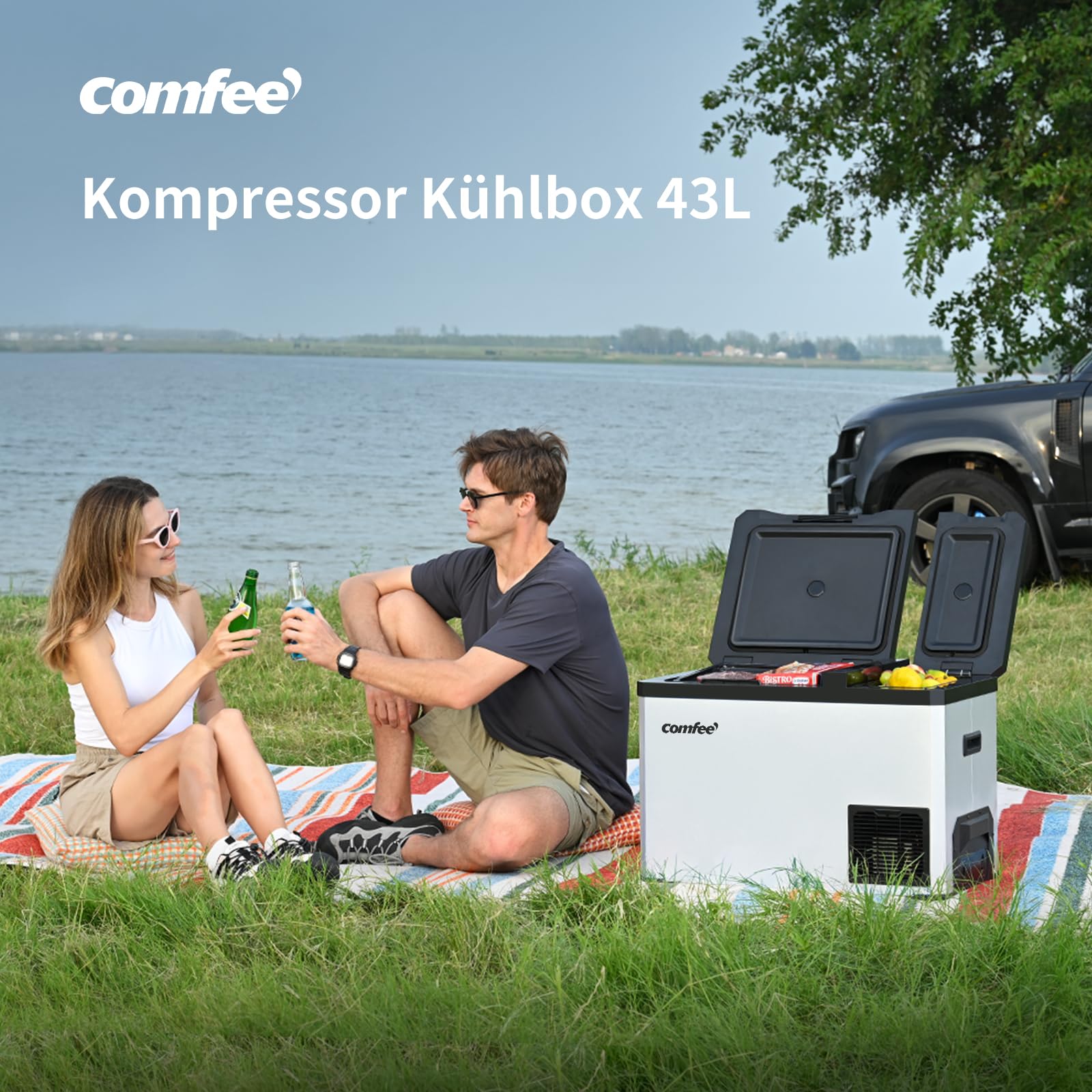 Comfee RCP43DS3(E) Kompressor-Kühlbox Dual-Zonen – Bild 2
