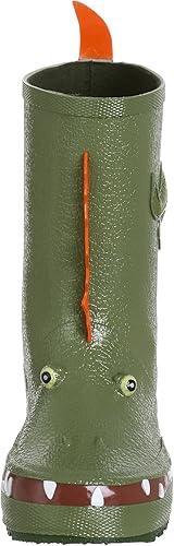 Miniatura 2 de Botas de lluvia de dinosaurio para niño, Roaring Dino Verde