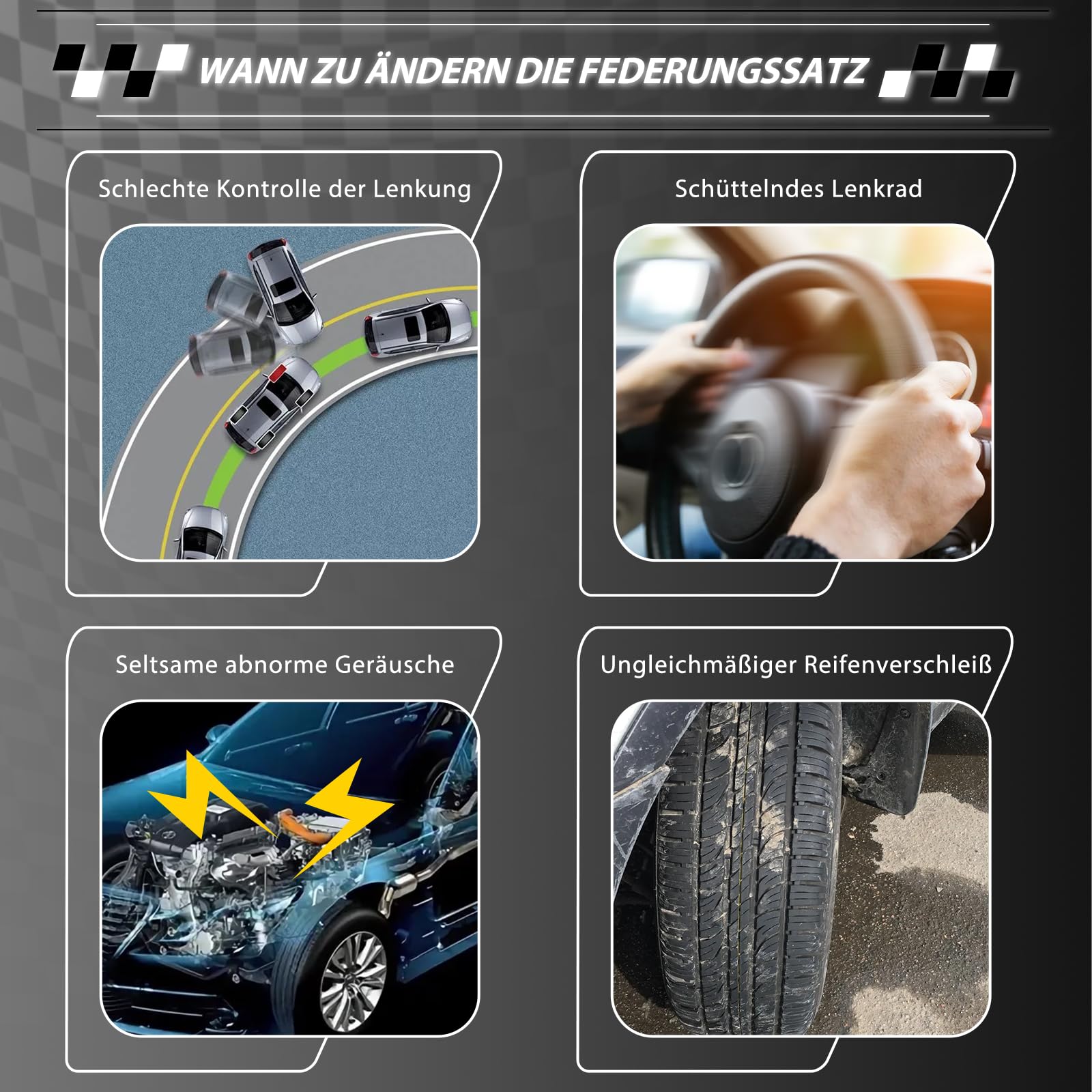 Querlenker Satz Vorne 4 Teilig Vorderachse Kompatibel mit Mercedes-Benz C-Klasse W204 S204 C204 E-Klasse A207 C207 SLK R172