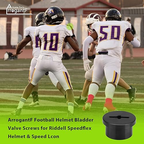 Miniatura 5 de ArrogantF Tornillos de válvula de vejiga para casco Riddell Speedflex y casco de fútbol Speed Icon, 5 piezas de tapón de válvula de tornillo roscado
