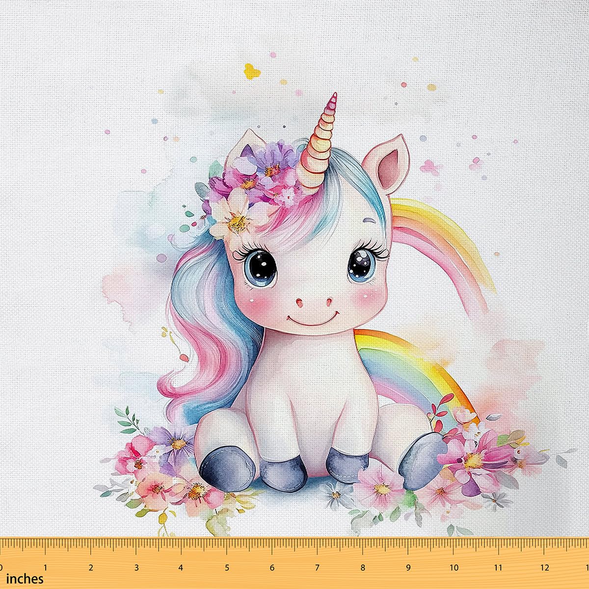 Unicorn Upholstery Fabric for Chairs 1 Yard Girls Cute Unicorn Fabric by The Yard Kids Boys Girls Decor Cute Animal Decor for Home DIY Project Soft