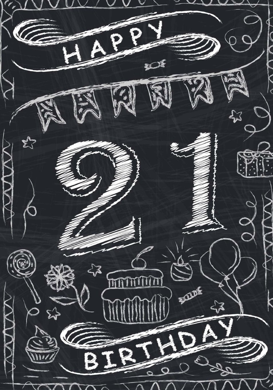Happy 21 Birthday: Birthday Journal/Notebook for 21st Birthday: Blank Birthday Notebook for Writing Drawing or Journaling (Birthday Notebooks and Journals)