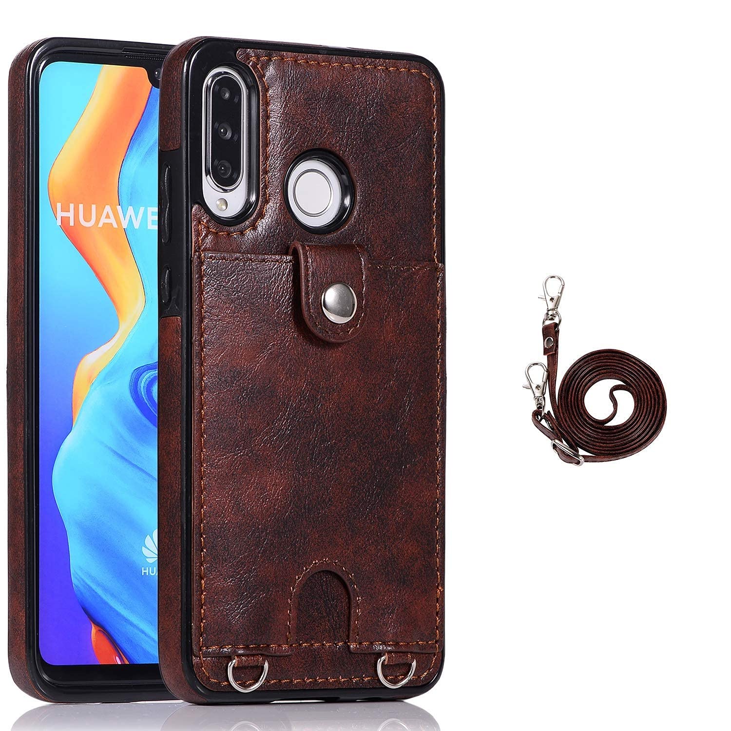 Amazon.co.jp: Huawei P30 Lite/nova 4e スマホ ケース 肩掛け 首かけ 