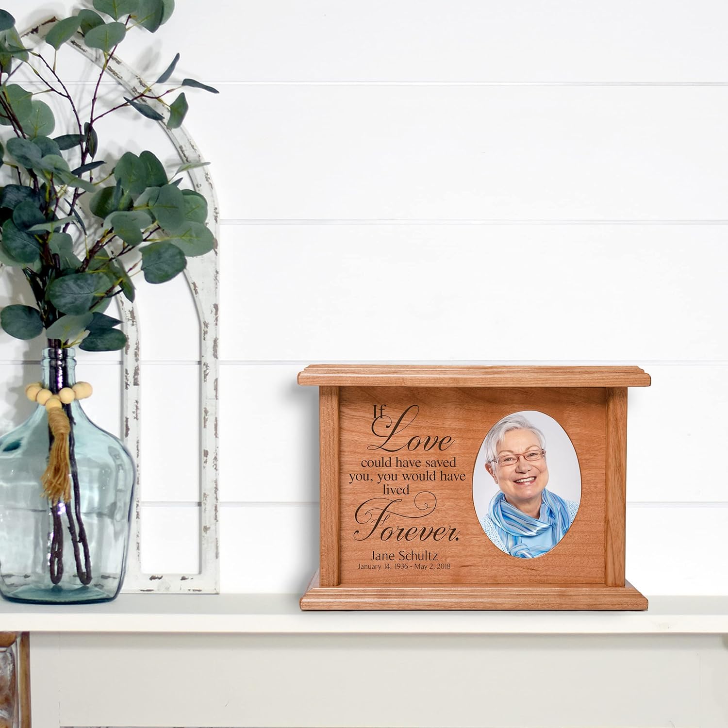Lifesong Milestone Small Wooden Funeral Urns for Human Ashes Adult Wood Baby Urn for Child Keepsake Cremation Urns for Loss of Loved One Celebration of Life Wall Urns for Human Ashes Decorative Urns