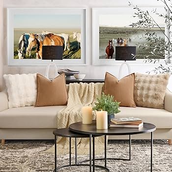 MADIZZ Set Of 2 Short Chenille Throw Pillow Covers 18x18 Inch Black