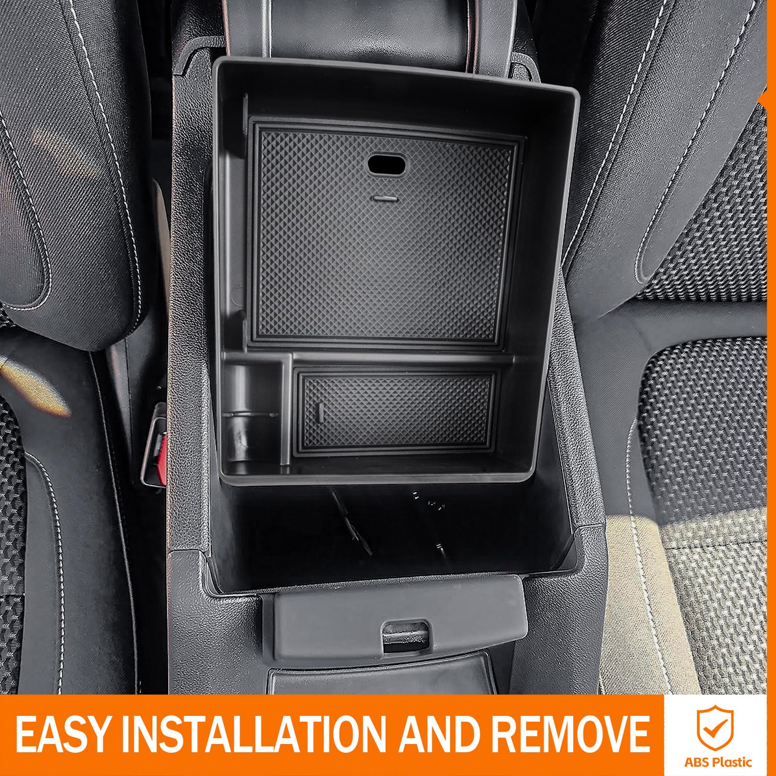 Tapa De Reposabrazos De Consola En Piel Sintética Negra