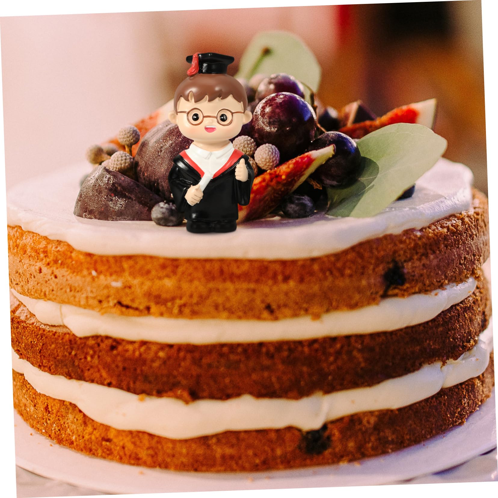 Alipis 4stücke Graduation Cake Resin Topper Für Abschlussfeiern Charmante Kuchen-dekoration Für Desserts Für Geburtstage Und Besondere Anlässe Doctor Statue