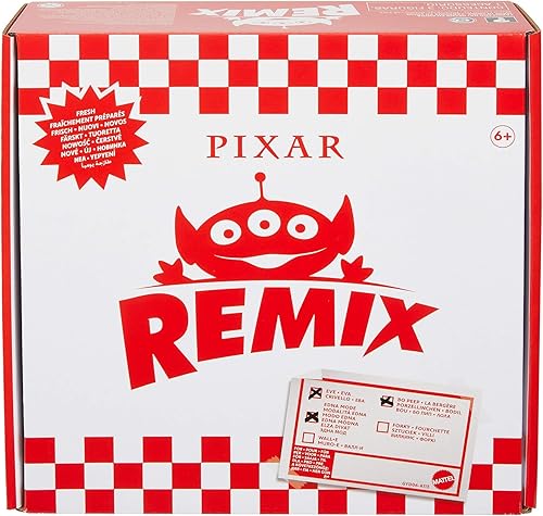 Miniatura 6 de Mattel Pixar Alien Remix Paquete de 3 figuras de personajes de Bo Peep, Edna Mode y EVE de 3 pulgadas en una caja de pizza, juguetes coleccionistas