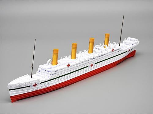 Miniatura 6 de THEROLLER3D HMHS BRITANNIC Modelo de barco de 1 pie de largo montado, réplicas británicas históricamente precisas