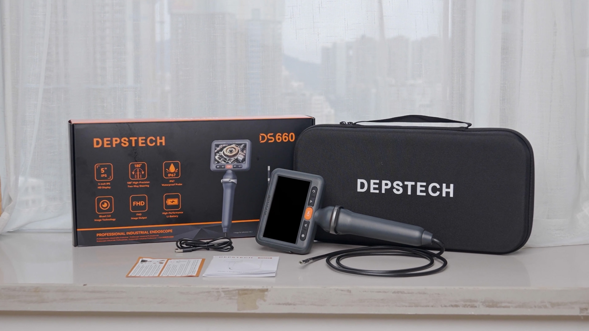 Amazon.co.jp: 【先端可動式】 DEPSTECH ファイバースコープ 6.2MM極細