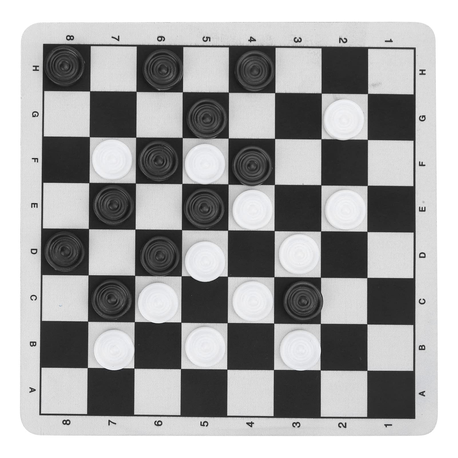 Ensemble D'échiquier Pliable Et Réversible Avec Tapis En Mousse EVA, Damiers Géants Réversibles Avec Tapis En Mousse EVA, Damiers Extra Larges Avec