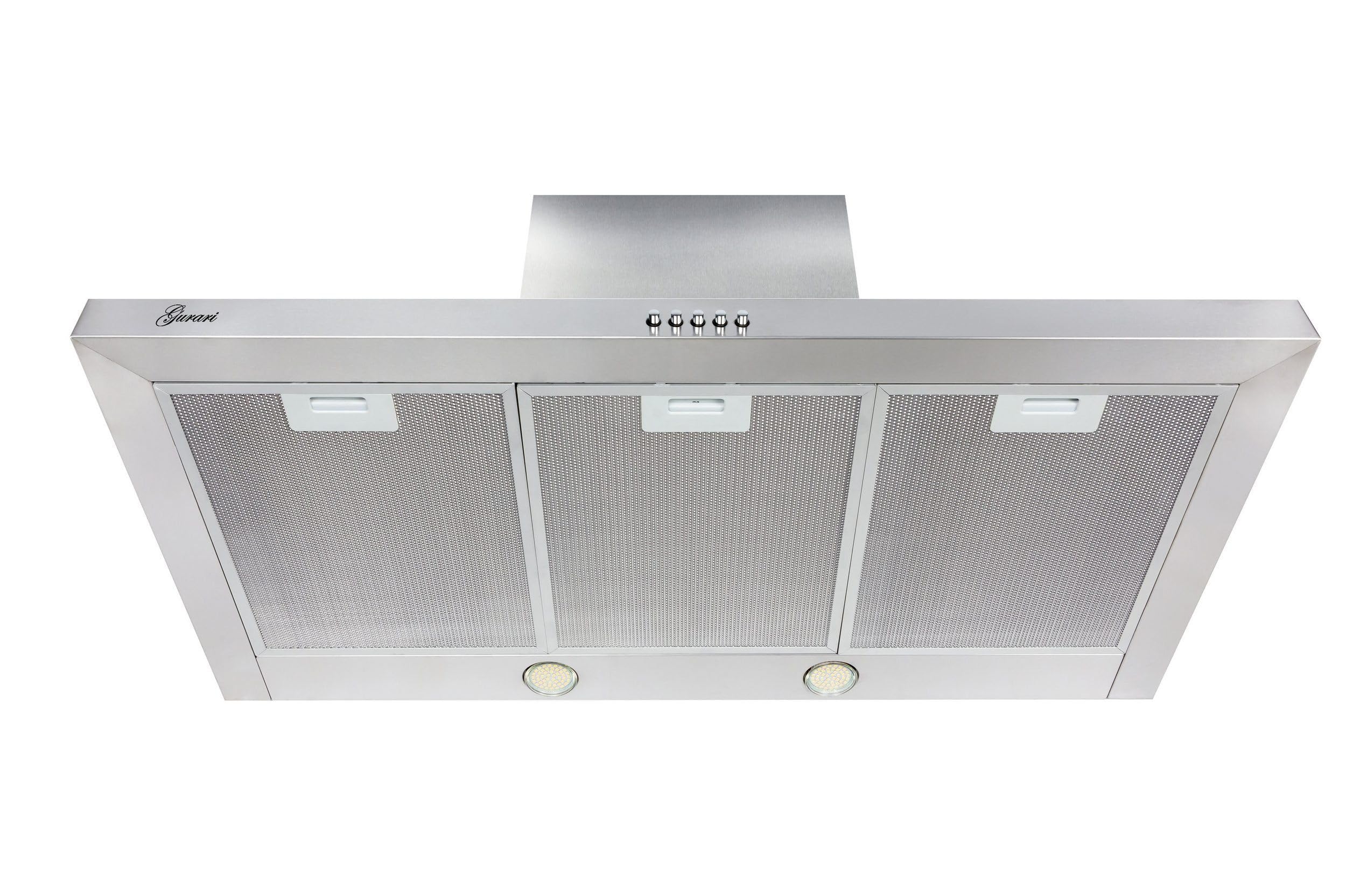 Gurari Campana extractora de 70 cm GCH F 461 IS 7 N, campana de pared, acero inoxidable, 1000 m³/h, muy absorbente, 3 niveles, campana extractora, campana extractora, campana de circulación, marca