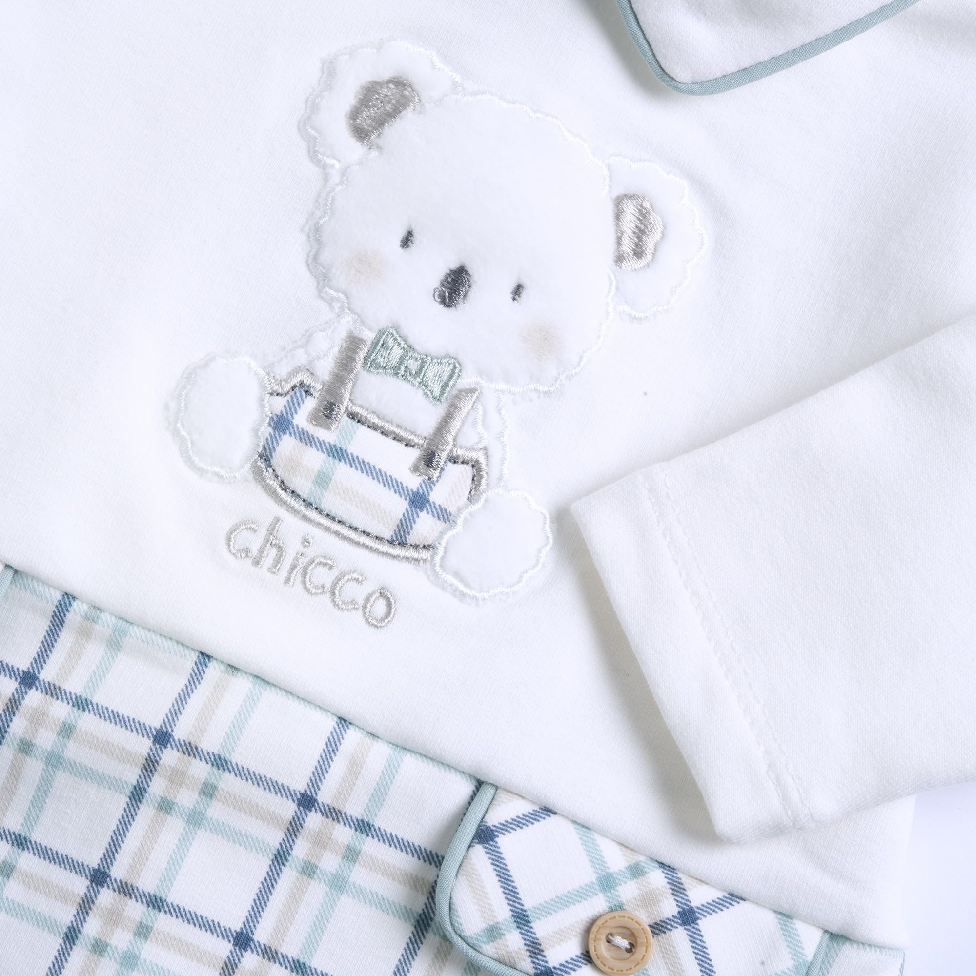 Chicco, Tutina Neonato/Neonata, con Comoda Apertura a Patello, in Caldo e Morbido Tessuto, Lavabile in Lavatrice, Abbigliamento Neonato/Neonata 0-24 Mesi, Idea Regalo Nascita, Designed in Italy