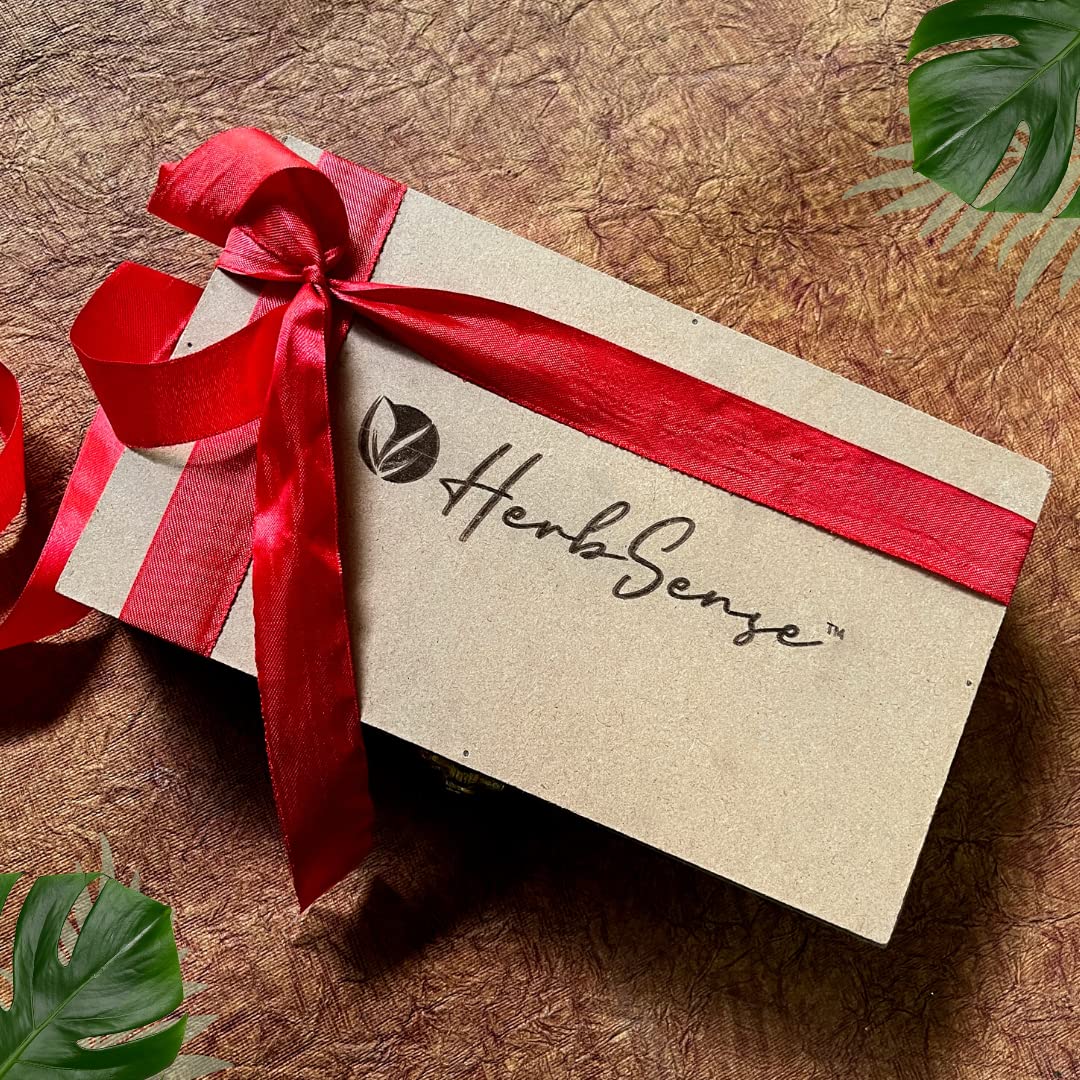 HerbsenseEco-friendly Bath & Body Gift Set Box- Gift of Nature & Fine Beauty, Festive Gifting, Corporate Gifting | Natural Skin & Hair Care Products Combo Gift Set | Zero Waste Gift Box