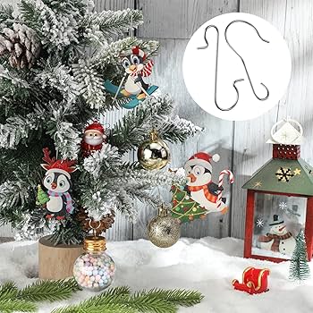 Amazon.co.jp: 200個 クリスマスオーナメントフック クリスマス