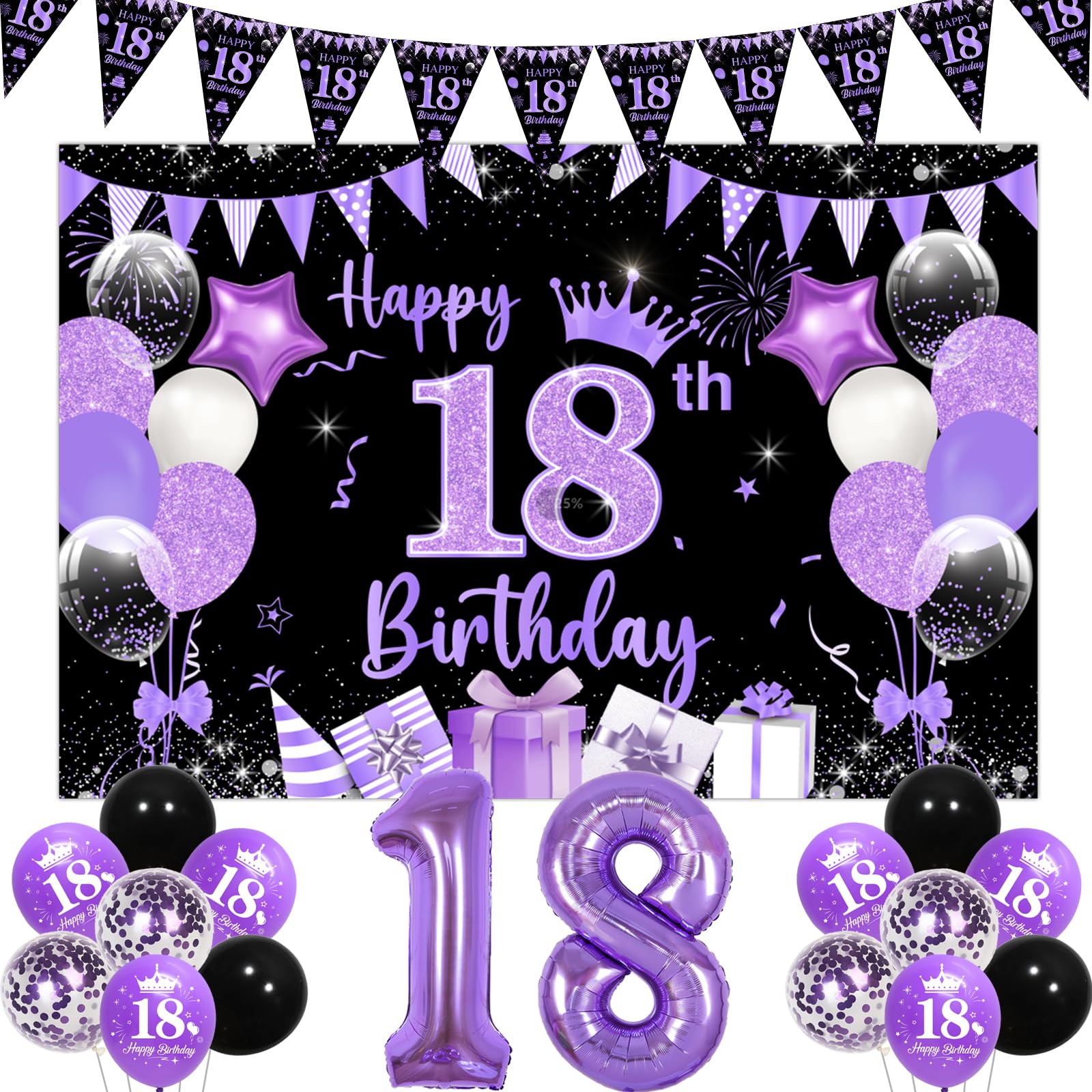 Paarse Cijfer Ballon 8 Jaar Glans 86cm Paarse Cijfer Ballon 8 Jaar Glans 86cm