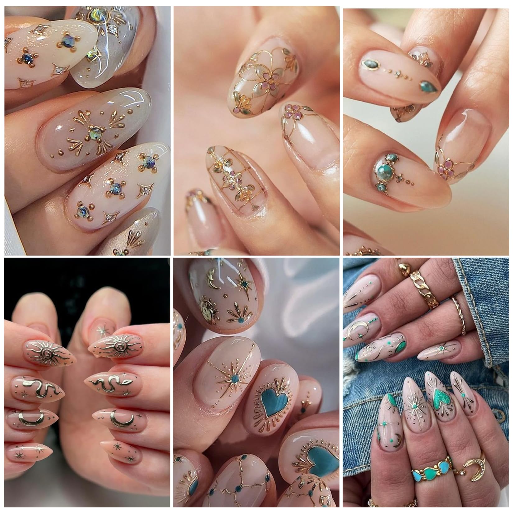 Sun Nail Stickers - Bohemian Nail Art Decals -2