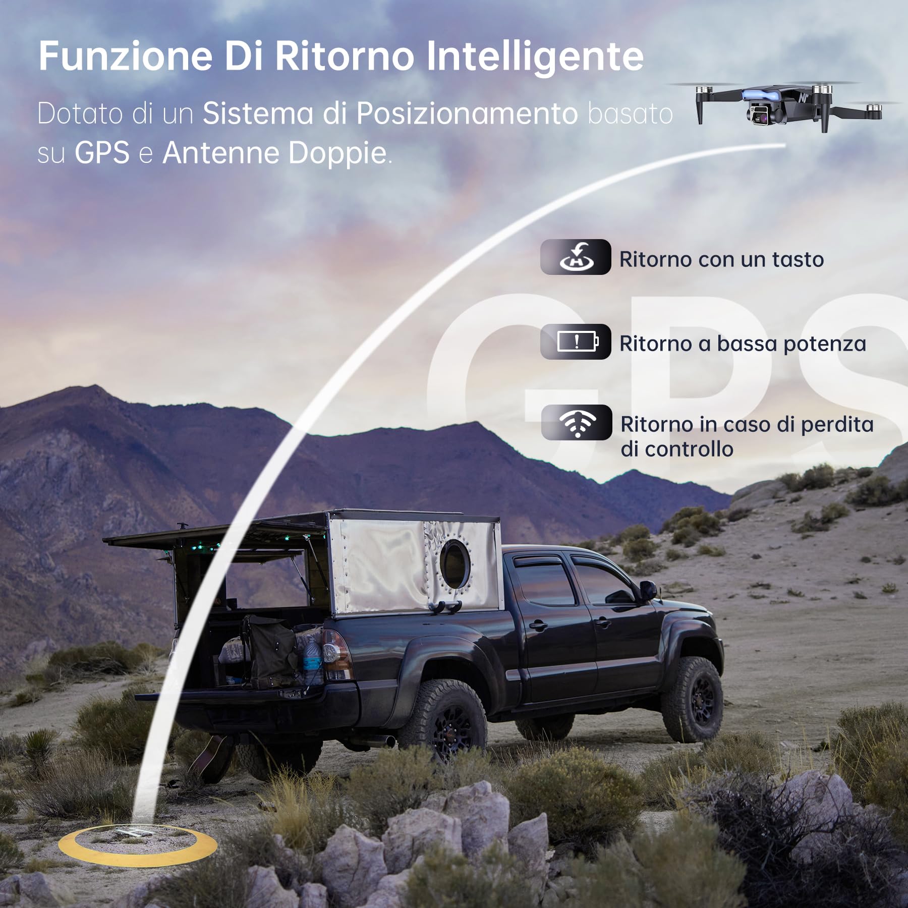 Drone GPS con Fotocamera 4K HD, 90 min Volo (3 Batterie), 1000m Lunga Portata, Ritorno Auto, Auto Follow, Motore Brushless, 5G FPV – Quadricottero per Principianti NAFYRE N11 PRO