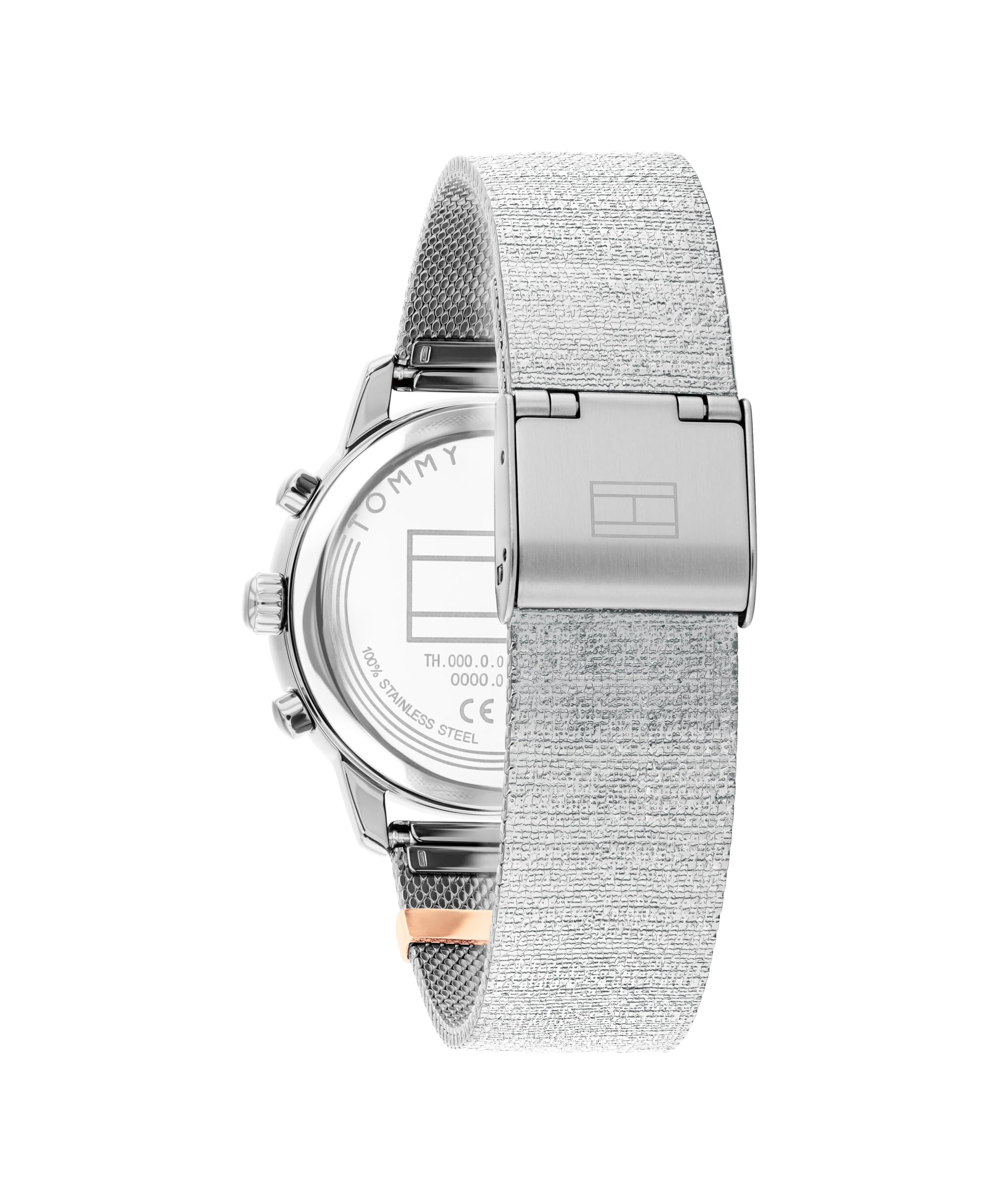 Tommy Hilfiger Multi Zifferblatt Quarz Uhr für Damen mit Edelstahlarmband