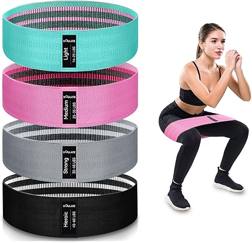 Bandas de ejercicio, bandas de resistencia de tela de 3 niveles para entrenamiento, bandas de entrenamiento de resistencia para mujeres y hombres,