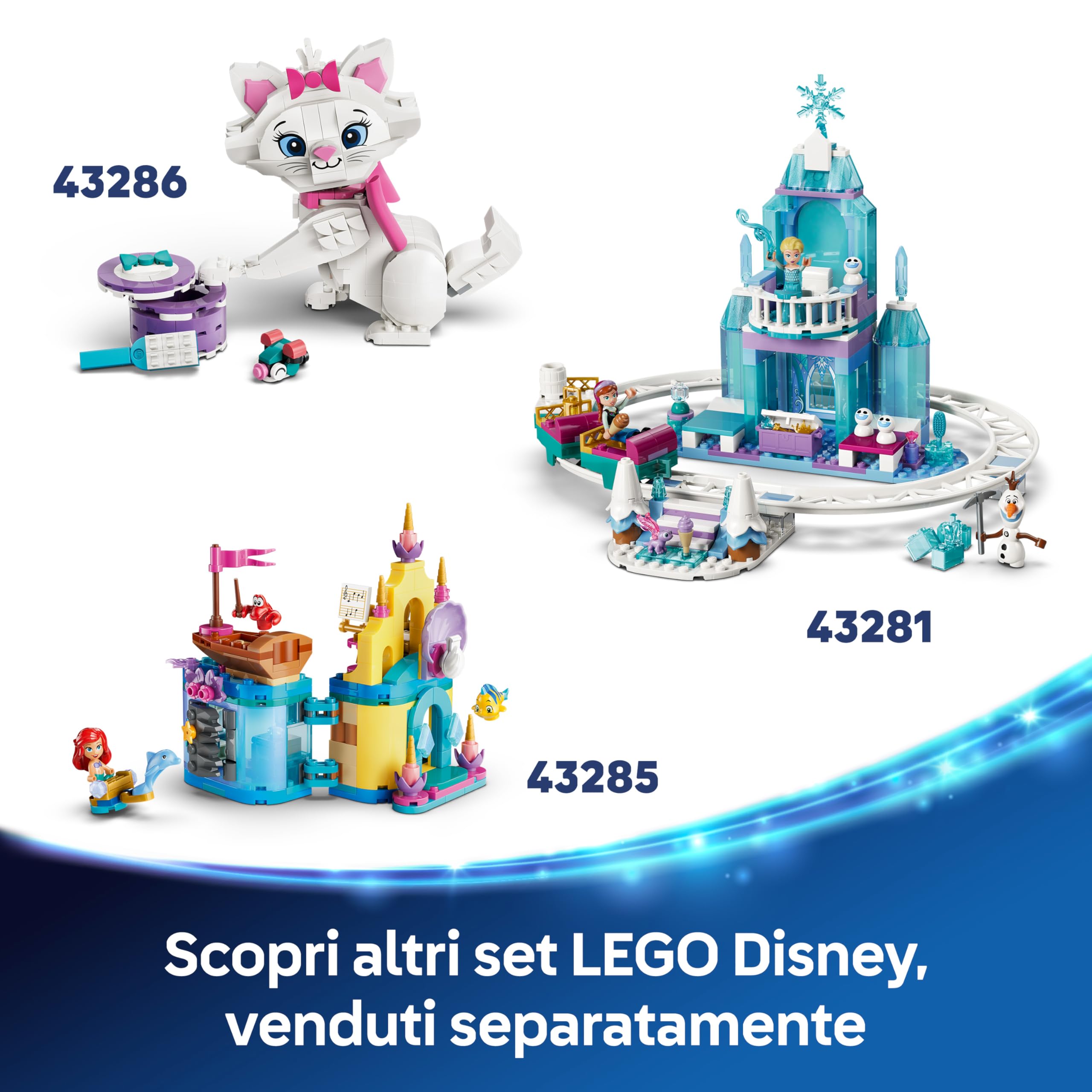 LEGO | Disney Frozen Il Divertente Picnic di Olaf e Bruni - Pupazzo di Neve Giocattolo con Coperta da Picnic e Accessori - Decorazione per la Camera da Letto - Regalo per Bambine da 7 Anni - 43287