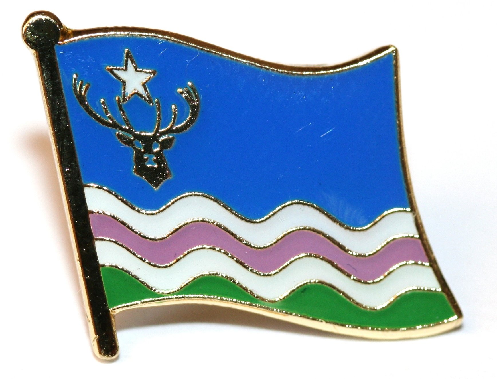 Buxton's Badges Multiple Exmoor County Flag Pin Badge