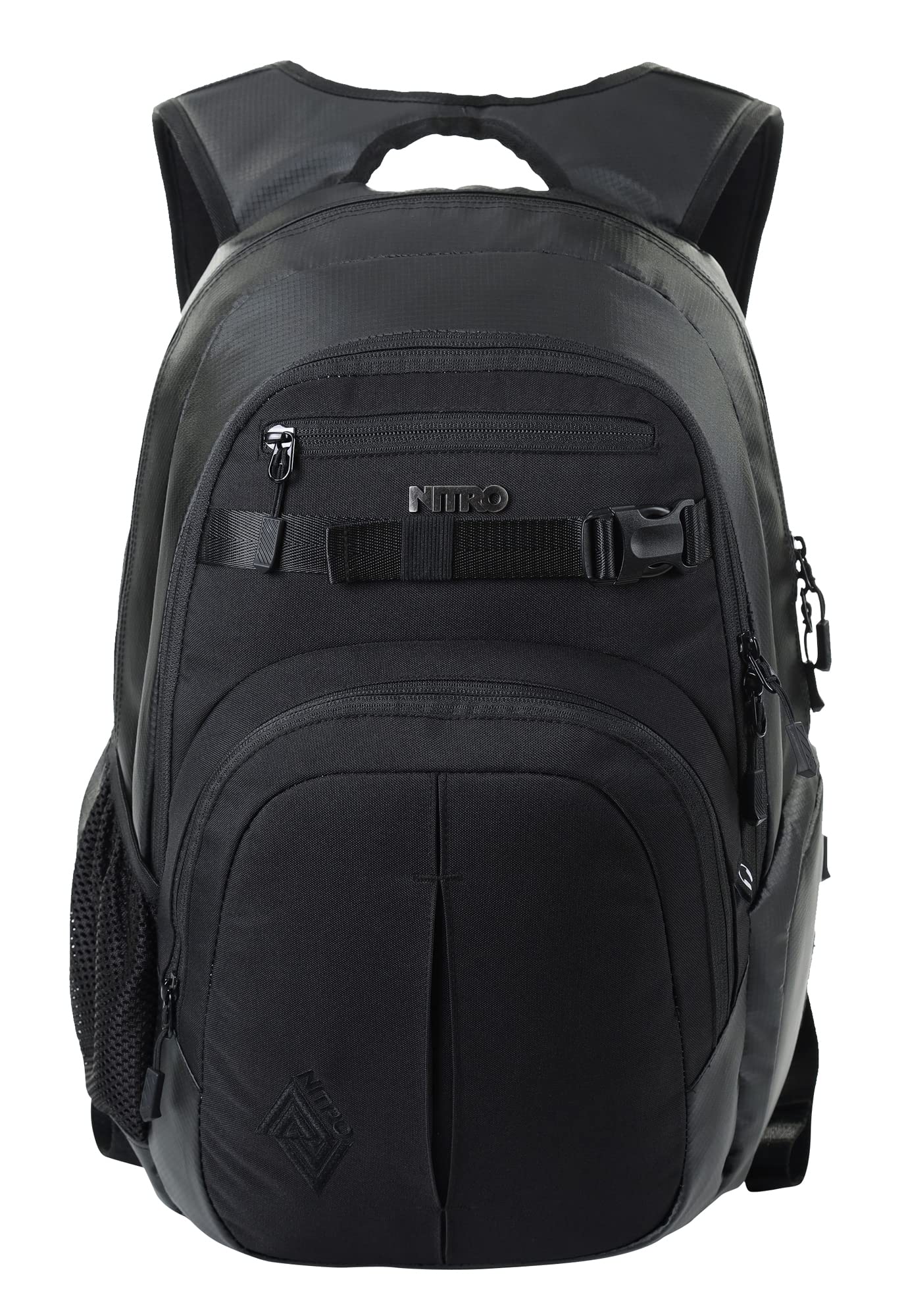 Nitro Chase - Zaino per la scuola con organizer, Schoolbag, con scomparto per laptop da 17 pollici, colore: nero, nero, 35L, Rucksack