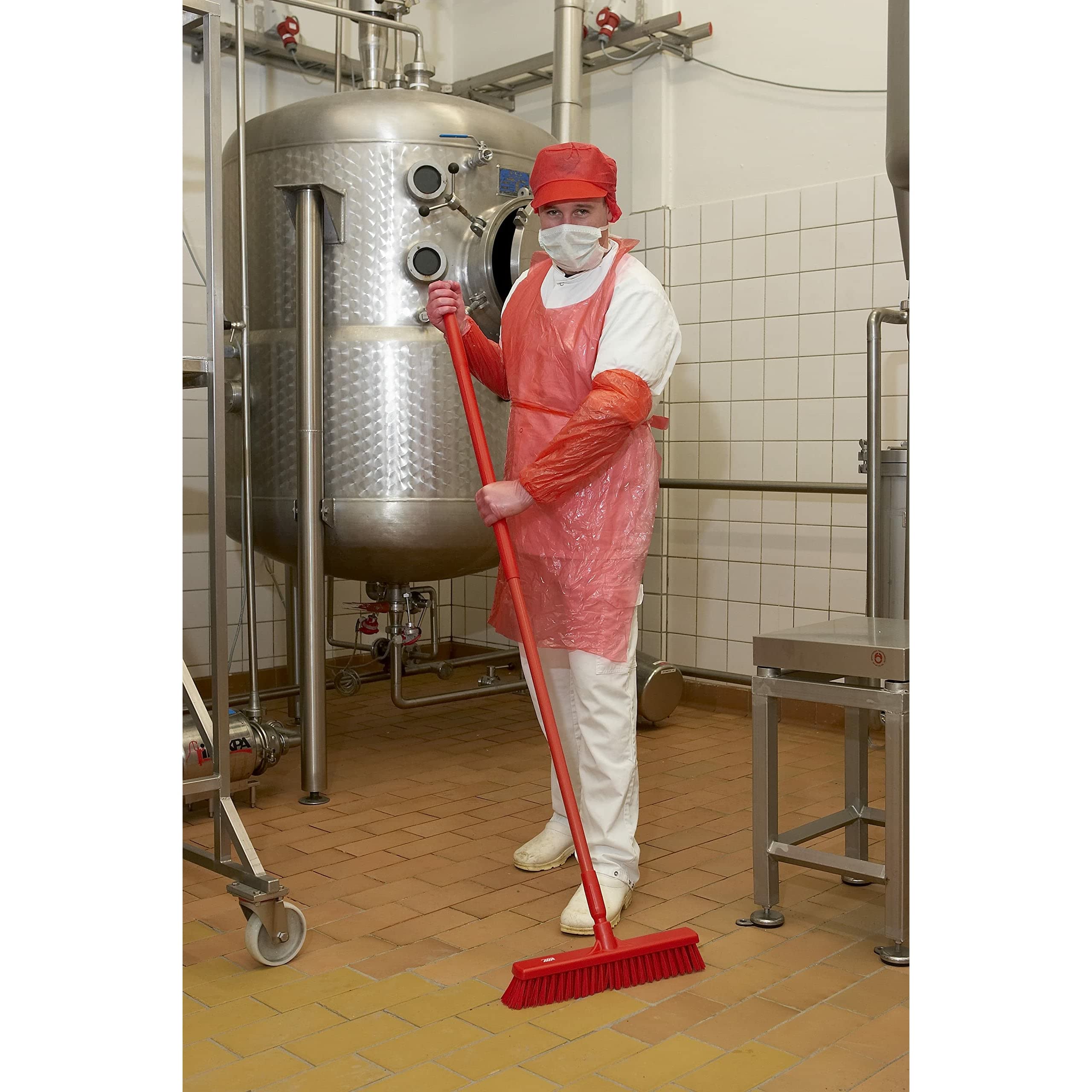 Vikan - Igiene - Scopa - Fibre Morbide - Rosso