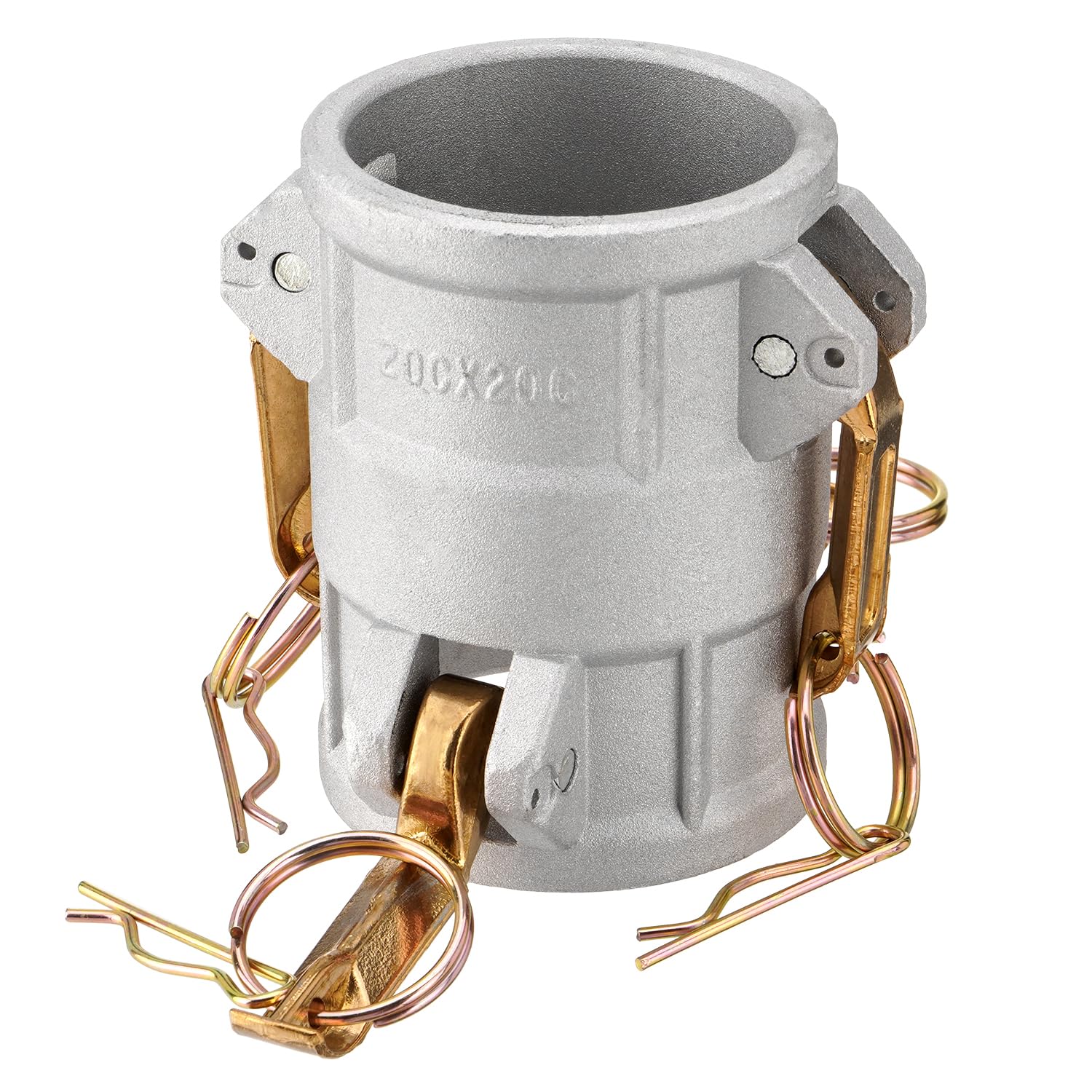 Acoplador de bobina de leva y ranura DD2020 de aluminio tipo DD, Camlock hembra de 2 pulgadas x Camlock hembra de 2 pulgadas (CAM-20-DD-AL)