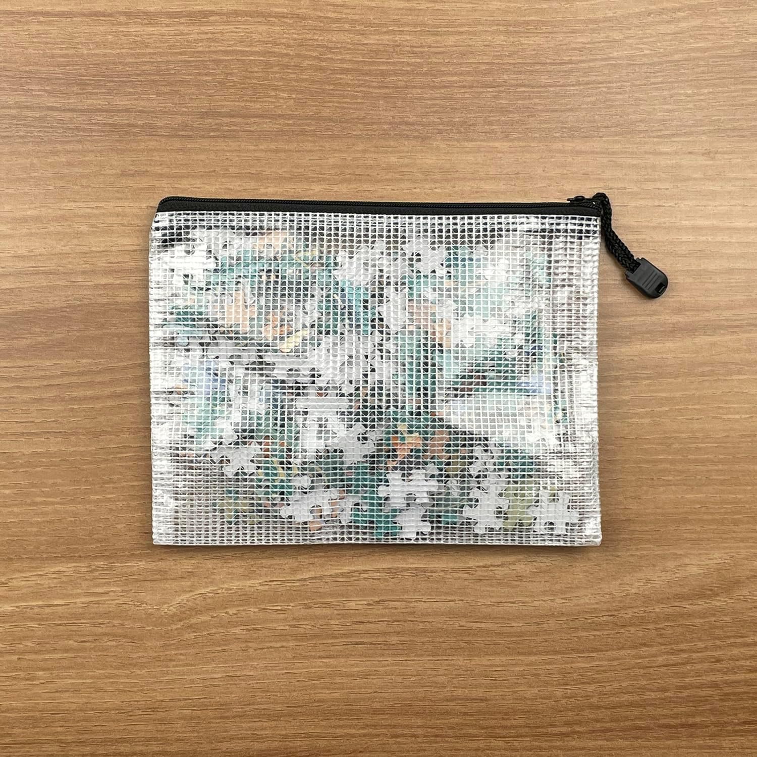 Oaimyy-A5(9"x 7"), Mesh Zipper Pouch Document Folders Bag Plastic Zip File Folders for School Office Supplies, Travel, Organizing Storage-Black,6 Pcs - Image 7