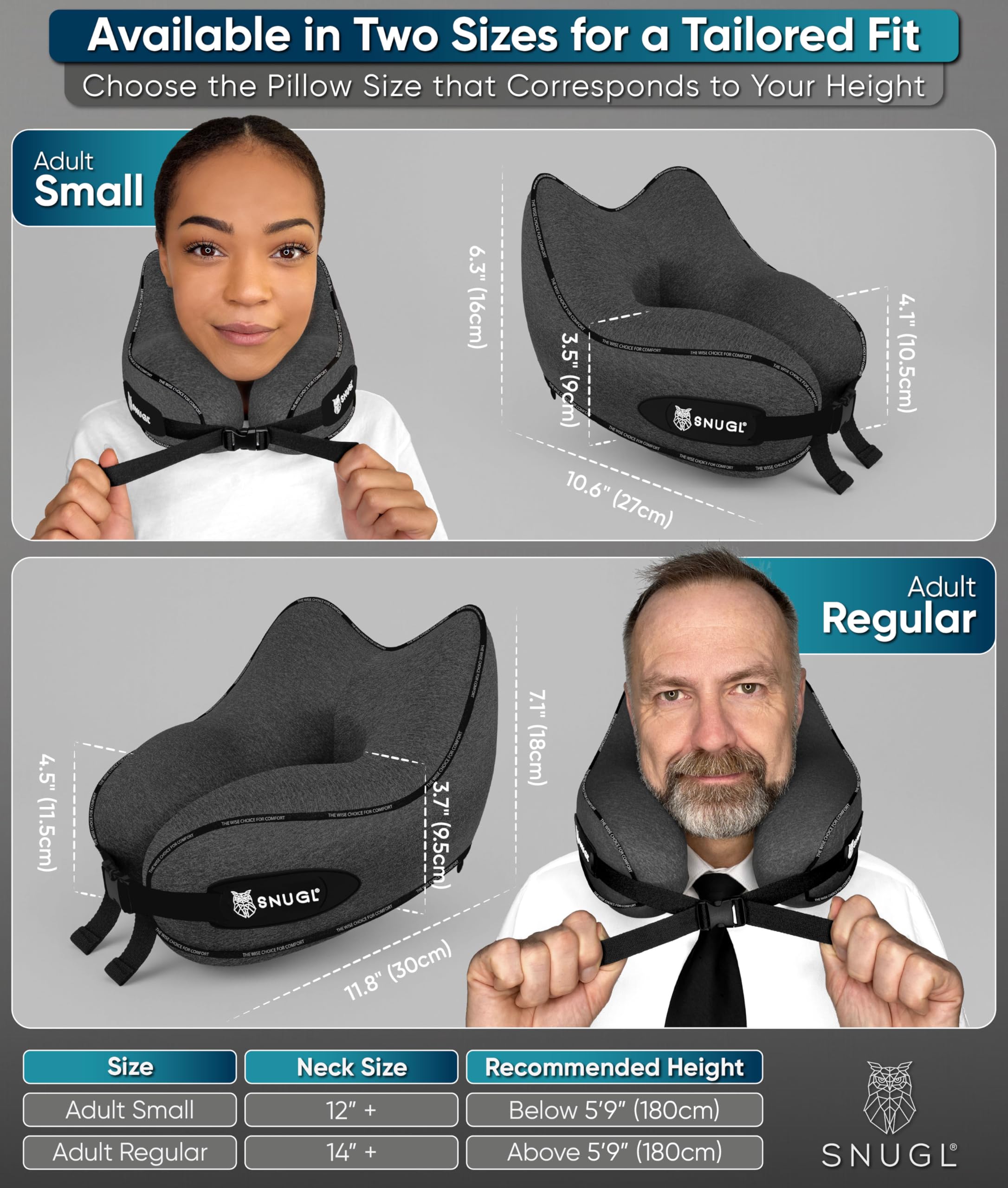 Oreiller de Voyage en Mousse à Mémoire, Oreiller de Cou en Forme de U, Oreiller de Voiture d'Avion Bureau, Coussin de Soutien Cervical Ergonomique, Oreiller de Repos Doux pour Dormir, Support de