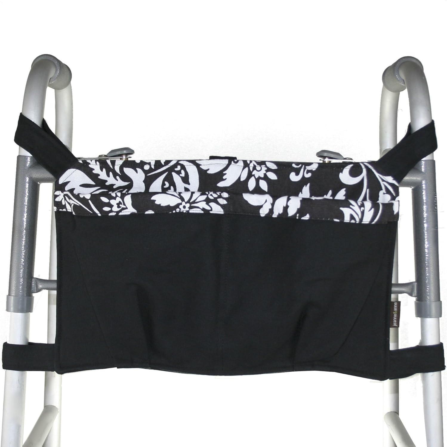 Walker Bag, Black with Black and White Lining Senior