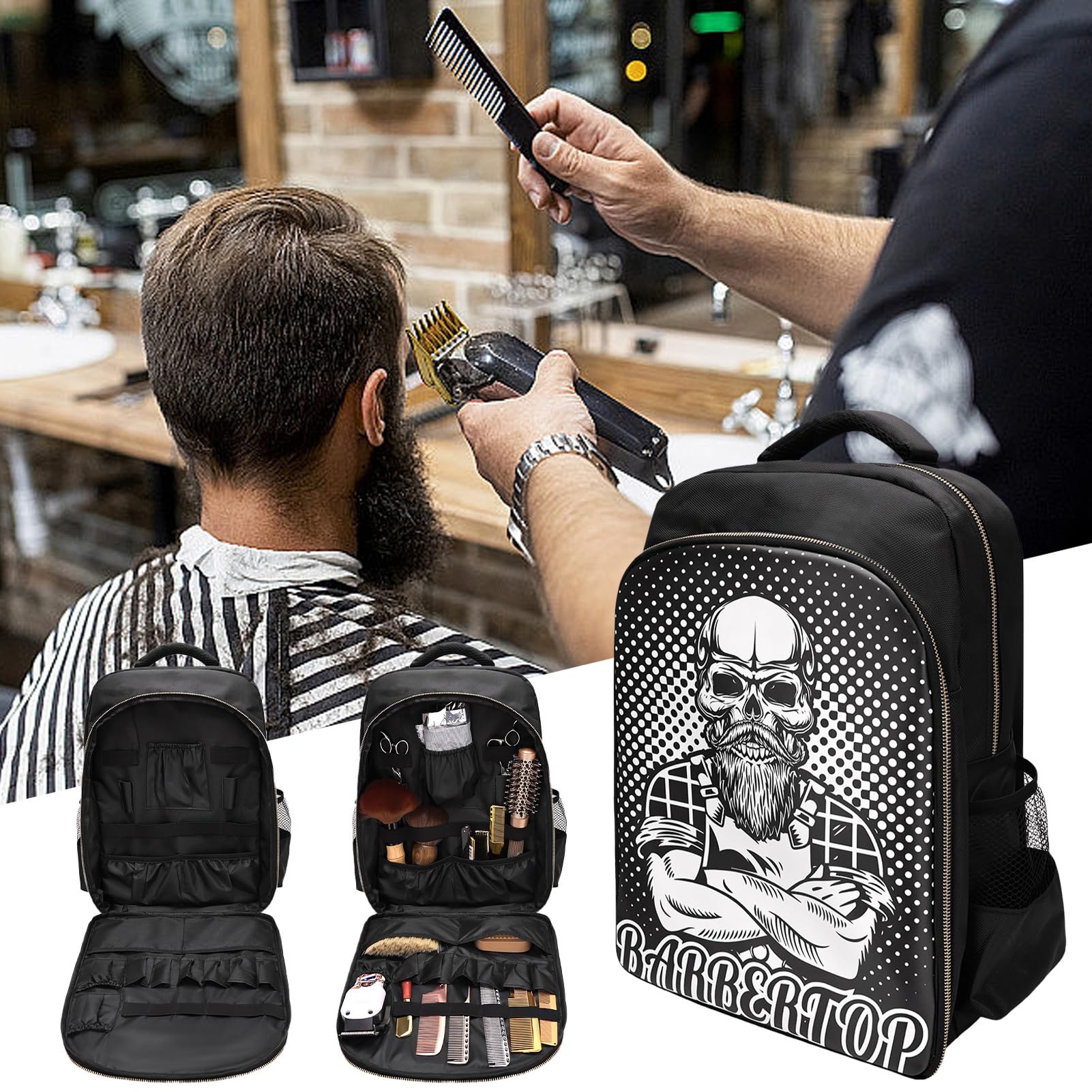 Friseurtasche, Friseurbedarfstasche - Barbers Tools Reiserucksack